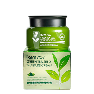 Крем для обличчя FarmStay Green Tea оздоровлюючий з екстрактом зеленого чаю 100 мл FS 4240 фото