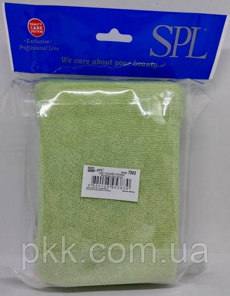 Мочалка для душу масажна двостороння прямокутна SPL Soft Shower Sponge 7992 SPL фото