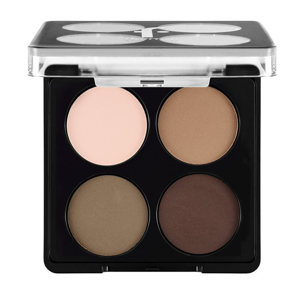 Палітра тіней для повік Flormar Color Eyeshadow 4 кольори, 04 Swiss Chocolate Коричневі FM 12428 фото