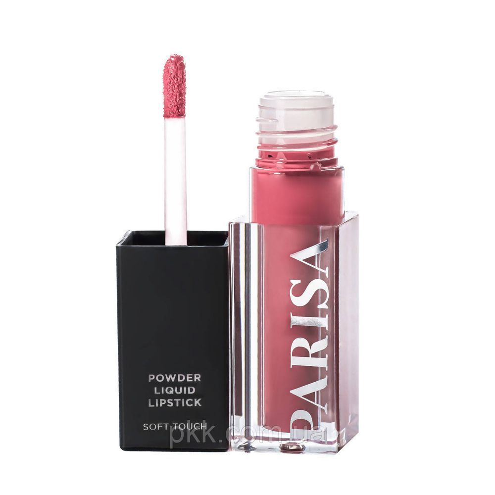 Рідка помада для губ з пудровим ефектом Parisa Cosmetics Soft Touch LG-112 № 08 Пепельно-рожевий LG-112 фото
