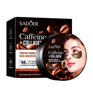 Патчі під очі Sadoer Caffeine + Collagen Firm Nourish Eye Mask, 60 шт SD99198 фото