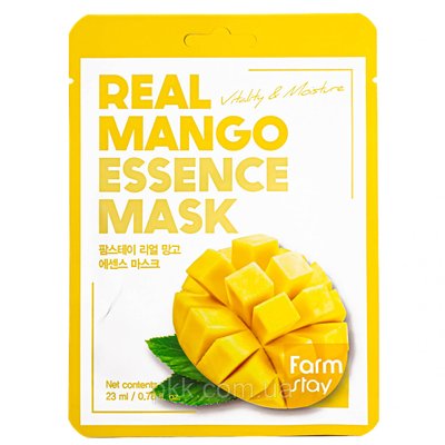 Тканинна маска для обличчя FarmStay Real Mango з екстрактом манго FS 4385 фото
