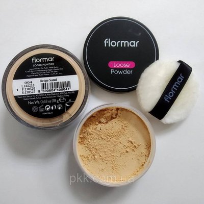 Розсипчаста пудра для обличчя Flormar Loose Powder № 04 Бежева Beige Sand FM 1514 фото