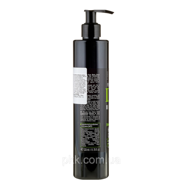 Кондиціонер для волосся Revuele Pure Black Detox Strengthening Hair Conditioner зміцнюючий 335 мл 5060565100787 фото