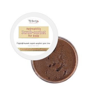 Скраб-щербет для тіла Top Beauty Кориця-Мед-Імбир гідрофільний 250 мл TB-10831 фото