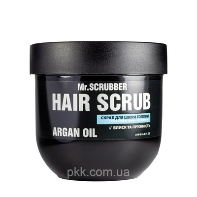 Скраб для шкіри голови Mr Scrubber Argan Oil Hair Scrub з олією аргани та кератином 250 мл Mr 0319 фото