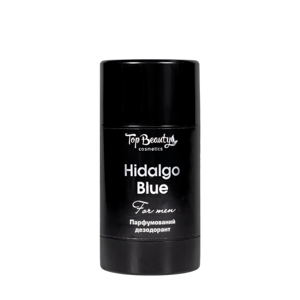 Дезодорант для тела мужской Top Beauty Hidalgo Blue парфюмированный с пробиотиком (черный флакон) TB-8676 фото