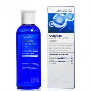 Зволожуючий тонер для обличчя із колагеном FarmStay Collagen Water Full Moist 200 мл FS 5245 фото