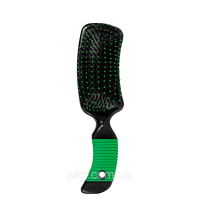 Щітка для волосся масажна пластикова Dagg Зелена 8585 DAGG фото