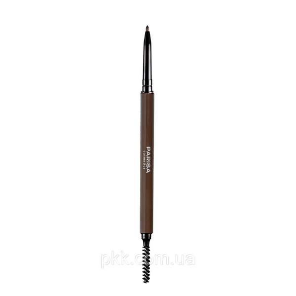 Карандаш для бровей механический Parisa Cosmetics Micro brow pencil водостойкий № 311 Тёмно-коричневый MicPar фото