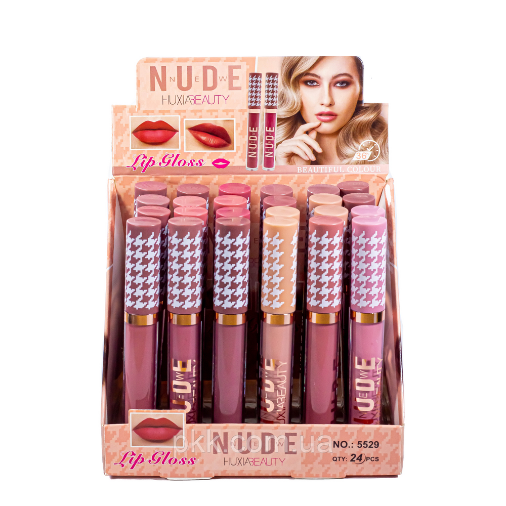 Рідка помада для губ стійка матова Nude Huxia Beauty набір 6 штук NUDE 5529 фото