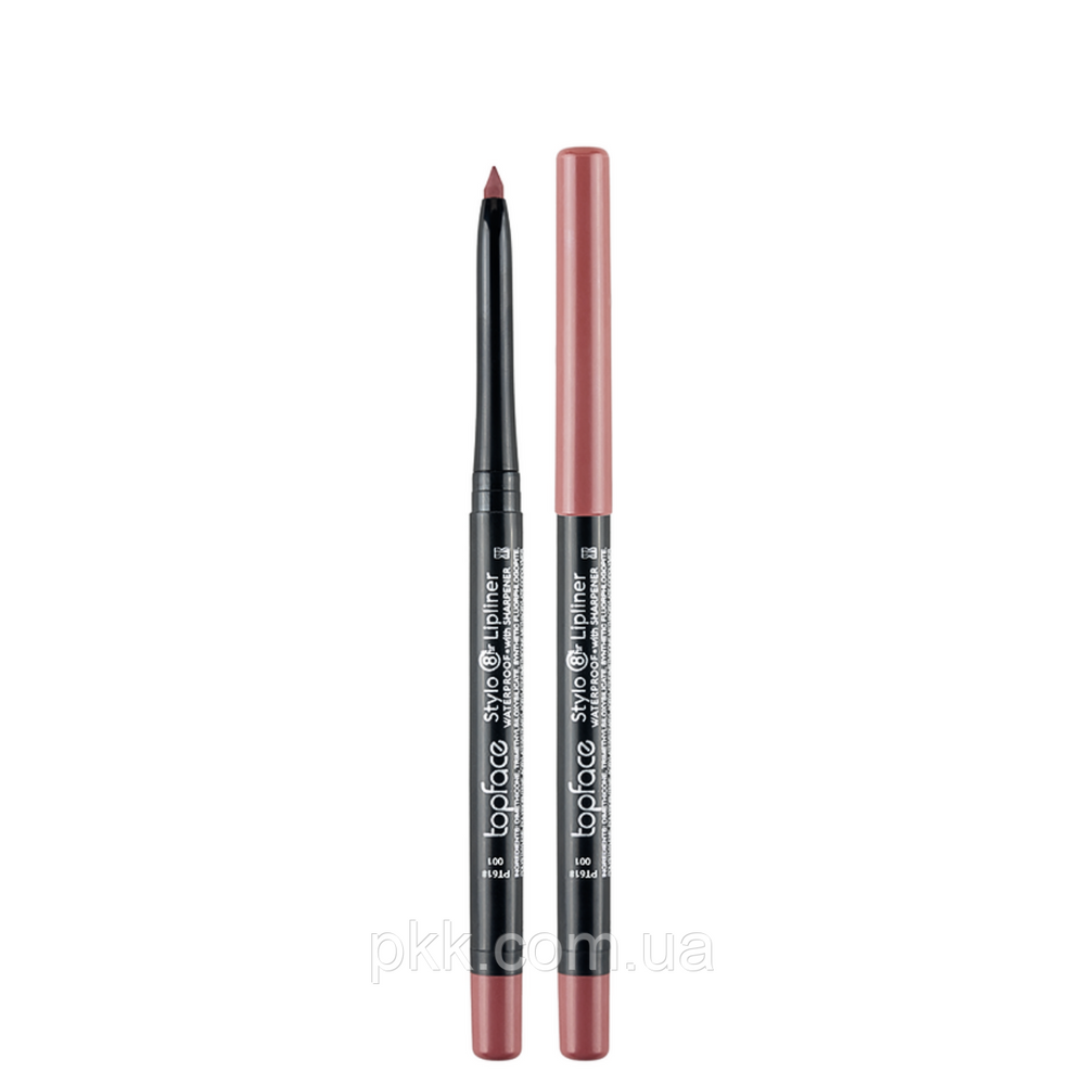 Олівець для губ водостійкий topface Stylo Lipliner матовий № 001 Рожево-бежевий (PT618) PT618 фото