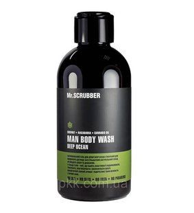 Мужской гель для душа Mr Scrubber Man Deep Ocean Shower Gel с маслом макадамии 250 мл Mr 0147 фото