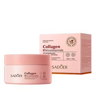 Патчі під очі Sadoer Collagen Niacinamide з колагеном 80 шт. SD99006 фото