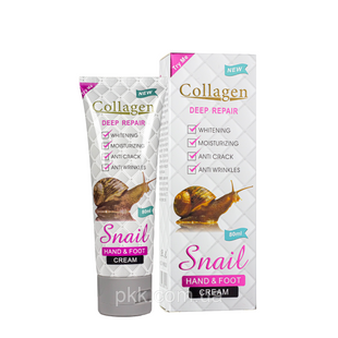 Крем для рук і ніг Collagen Snail Deep Repair відбілюючий 80 мл PM6928 фото