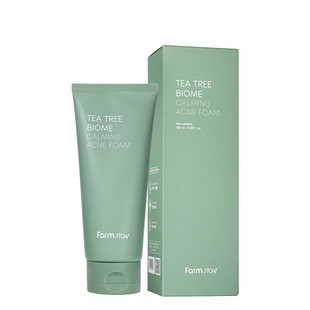 Очищувальна пінка для проблемної шкіри з чайним деревом FarmStay Tea Tree Biome Calming Acne Foam, 180 мл FS 9559 фото