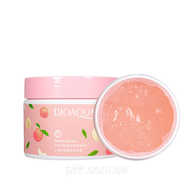 Скраб для обличчя очищуючий Bioaqua Peach Extraсt Fruit Acid Exfoliation з персиком BQY72646 BQY72646 фото