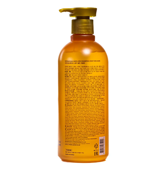 Безсульфатный шампунь против выпадения волос La'dor Dermatical Hair-Loss Shampoo for thin hair 530 мл La'dor 5706 фото