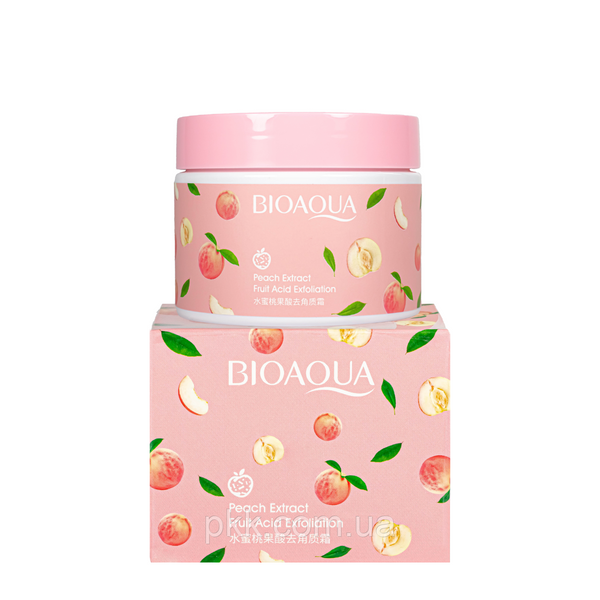 Скраб для обличчя очищуючий Bioaqua Peach Extraсt Fruit Acid Exfoliation з персиком BQY72646 BQY72646 фото