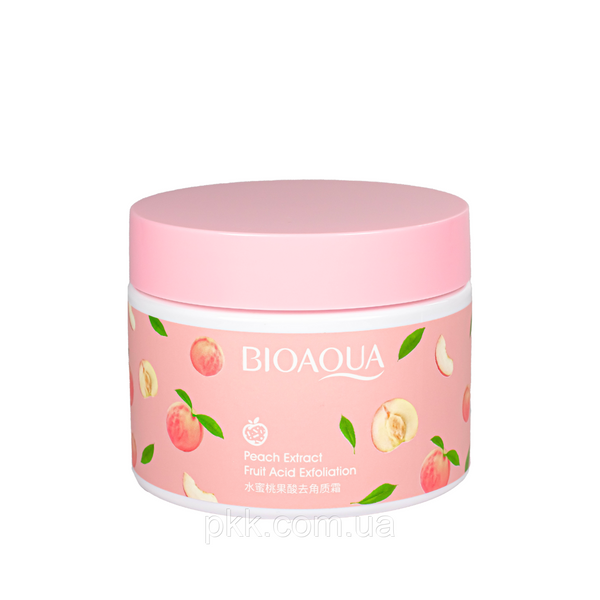 Скраб для обличчя очищуючий Bioaqua Peach Extraсt Fruit Acid Exfoliation з персиком BQY72646 BQY72646 фото