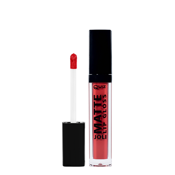 Матовий блиск для губ Quiz Cosmetics Joli Color Matte, 87 червоно-бежевий QZ 8256 фото