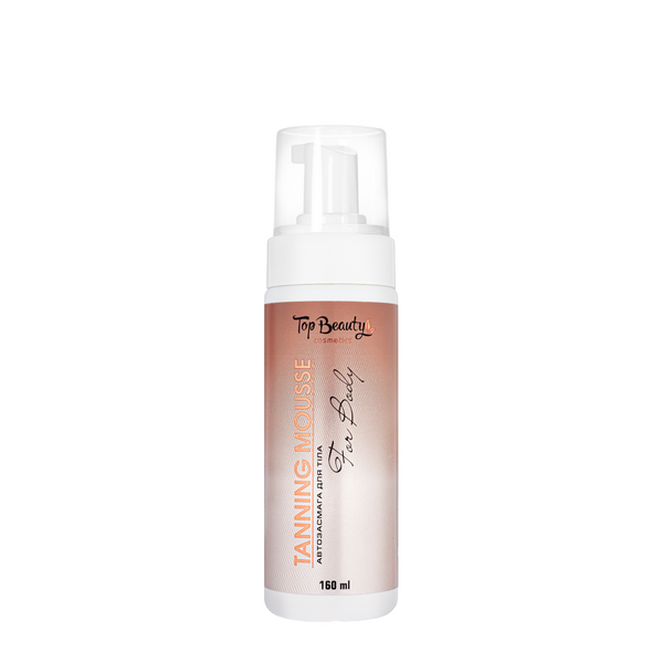 Мусс-автозагар для тела Top Beauty Tanning Mousse 160 мл с перчаткой TB-9836 фото