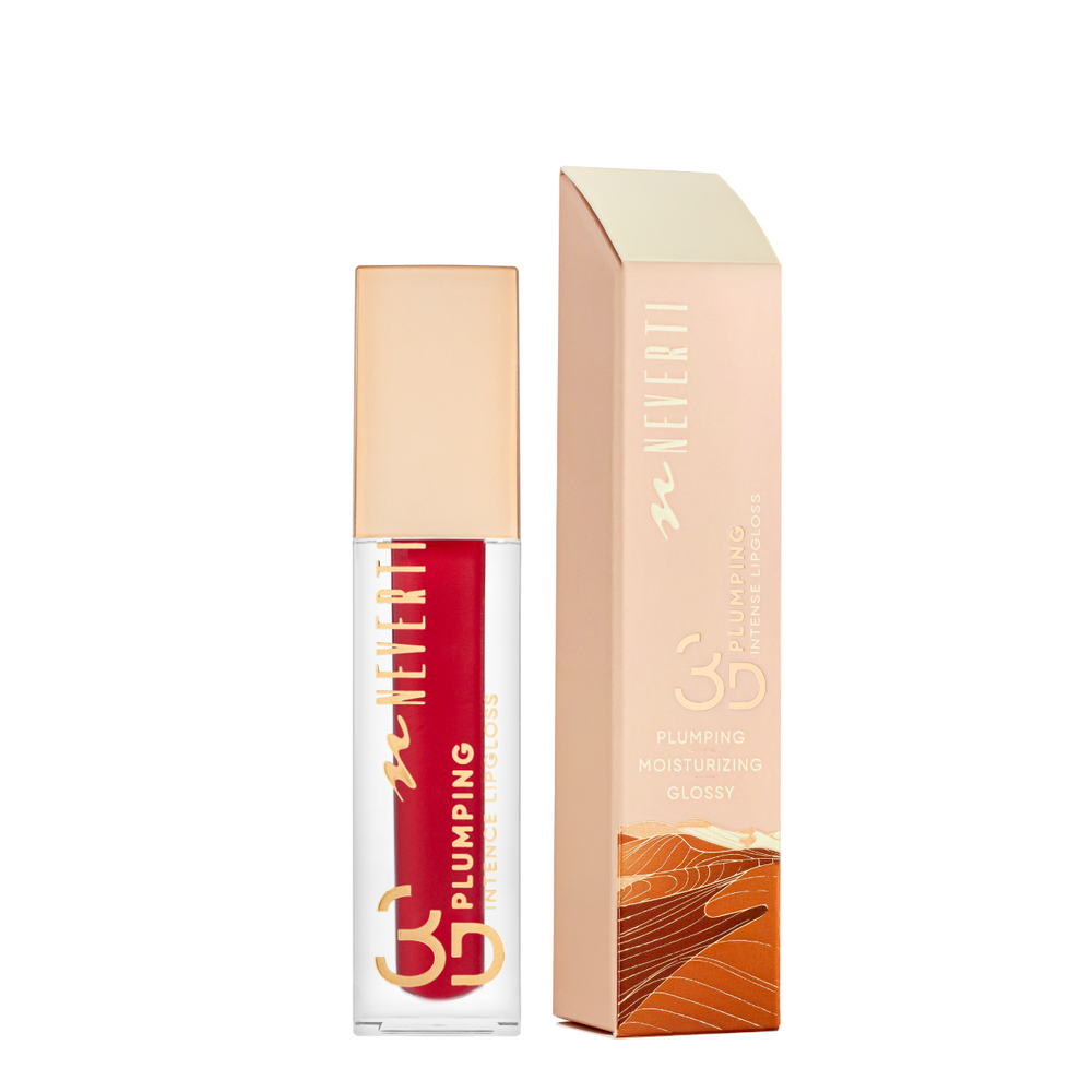 Блиск для губ Neverti 3D Plumping Intense Lipgloss рідкий зволожуючий 008 Flirty Fizz/Червоно-кораловий (NP800) NP800 фото