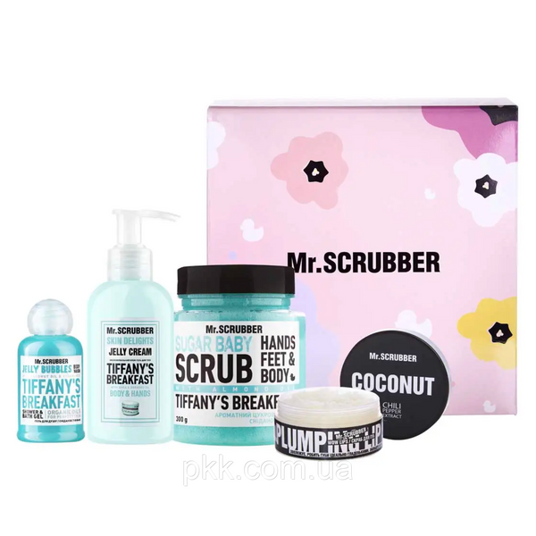 Подарунковий набір доглядової косметики Mr Scrubber Tiffany’s Care для обличчя та тіла Mr 0283 фото