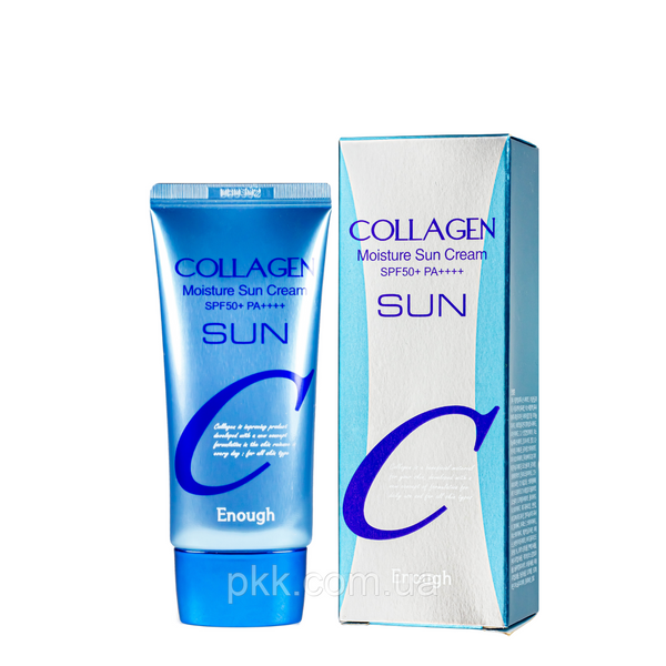 Сонцезахисний крем зволожувальний Enough Collagen Moisture Sun Cream SPF50+ PA++++ 50 мл EN 7663 фото