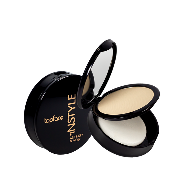 Пудра для обличчя TopFace Instyle Wet & Dry Powder PT261, № 01 Слонова кістка PT261 фото