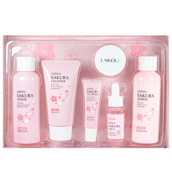 Подарунковий набір LAIKOU Japan Sakura Skincare Set з екстрактом японської сакури LK 91750C фото