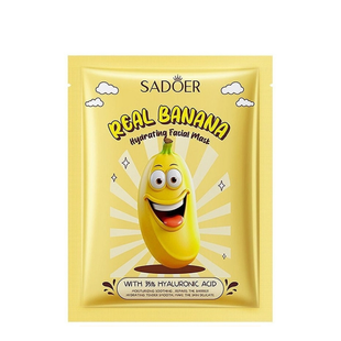 Маска для лица увлажняющая с гиалуроновой кислотой Sadoer Banana тканевая 25 g (SD34724 ) SD34724 фото