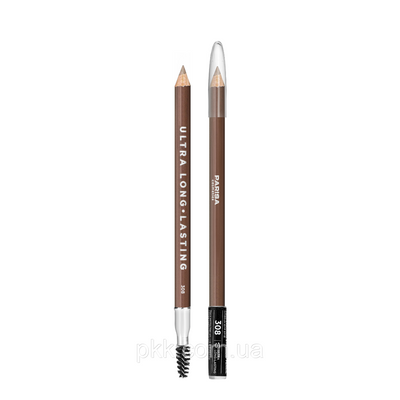 Олівець для брів Parisa Cosmetics Eyebrow Pencil № 308 Бежево-коричневий KbrPar фото