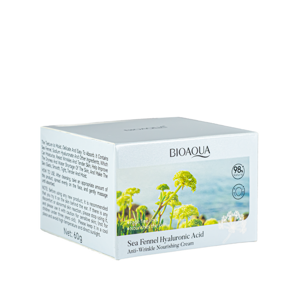 Крем для обличчя від зморшок Bioaqua Sea Fennel Hyaluronic Acid Cream 60 г BQY53126 BQY53126 фото