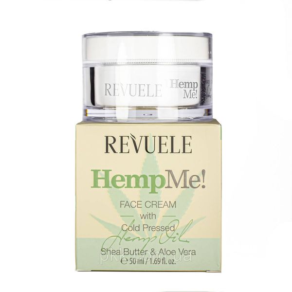 Крем для лица Revuele Hemp Me Face Cream With Cold Pressed 50 мл 5060565101197 фото