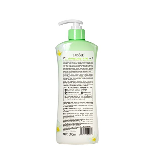 Шампунь для волос от перхоти парфюмированный Sadoer Water Jasmine Shampoo 500 мл SD49048 SD49048 фото
