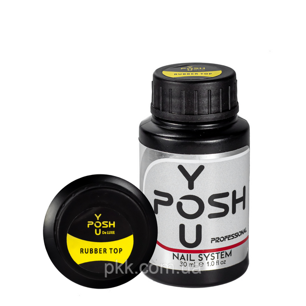 Закрепитель для гель-лака YouPOSH Rubber Top каучуковый с липким слоем 30 мл YP 1537 фото