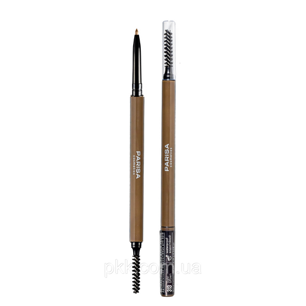 Карандаш для бровей Parisa Cosmetics Micro brow pencil водостойкий № 313 Светло-коричневый MicPar фото