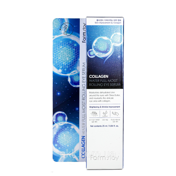 Сыворотка-роллер для кожи вокруг глаз FarmStay Collagen Water Full Moist Rolling Eye Serum 25 мл FS 6873 фото