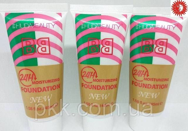 Тональний ВВ крем для обличчя Huda Beauty BB Moisturizing Fondation № 01 Світло Бежевий HD-185 фото