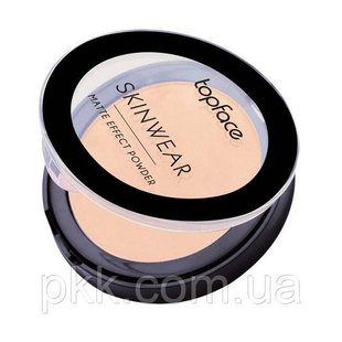 Пудра для обличчя TopFace Skinwear Matte Effect Powder РТ265 № 01 PT265 фото