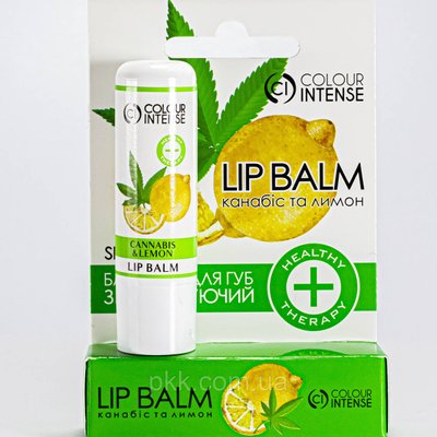 Бальзам для губ Colour Intense Healthy Therapy SPF15 LB-HT № 01 Канабіс та Лимон CI LB-HT фото