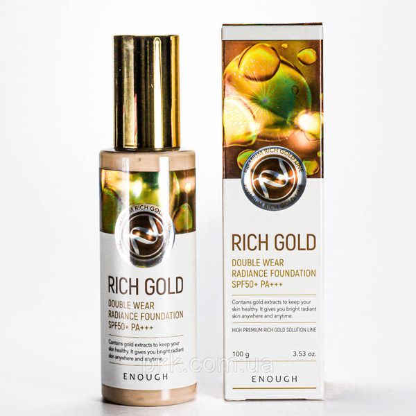 Тональний крем Enough Rich Gold Double Wear Radiance 100 мл № 13 EN 5141 фото