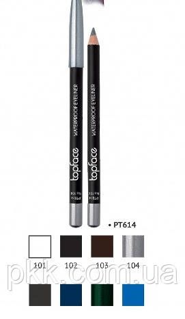 Олівець для очей водостійкий Topface Waterproof Eyeliner PT614 № 101 Білий PT614 фото