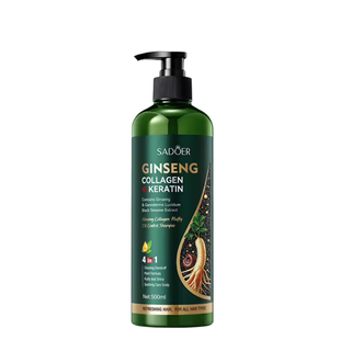 Шампунь для волосся Sadoer Ginseng Collagen Keratin для об'єму 500 мл SD81803 фото