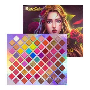 Палетка тіней для повік Everchanging 71 Colors Super Pigmented Bes Color матові та перламутрові 71 відтінок BS022 фото