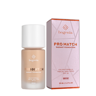 Тональный крем Bogenia Pro Match Radiant Foundation (BG609), 003 Beige Бежевый BG609 фото