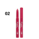 Помада-олівець для губ водостійка Bogenia Velvet Waterproof Matte, 002 Ruby Темна рожеванюдова BG730 фото 1