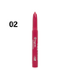 Помада-олівець для губ водостійка Bogenia Velvet Waterproof Matte, 002 Ruby Темна рожеванюдова BG730 фото 2