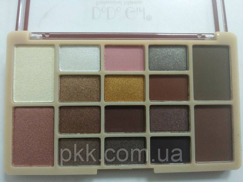Палетка теней для век и бровей 16 оттенков DoDo Girl The Bright Eyes №01 № 02 Розовые Бежевые Коричневые D3185 фото